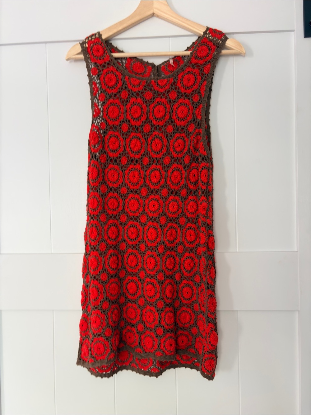 Free People  Crochet Sleeveless Dress